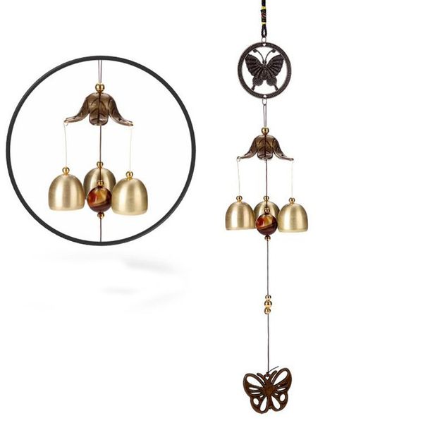 

home retro butterfly wind chimes garden wind bell hanging decoration