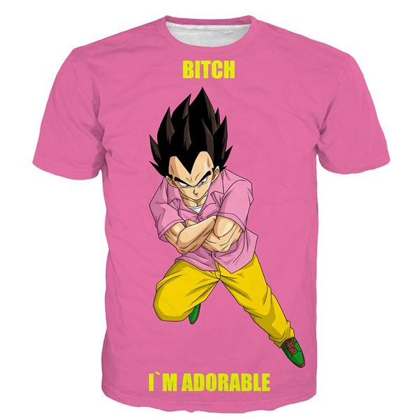 

men 3d t shirt dragon ball z ultra instinct son goku super saiyan god blue vegeta print cartoon summer tee shirt quality, White;black