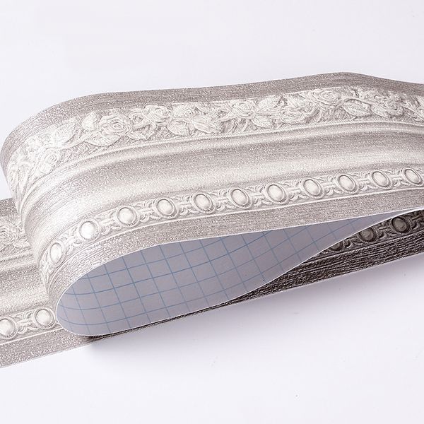 

pvc wall sticker self adhesive border sticker waterproof wall floral print decor