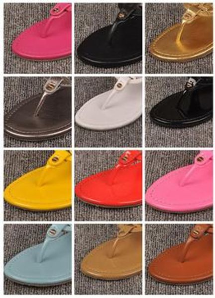 

Size 11 T TOP Quality US Women Metallic Genuine Leather Brand Designer Thong Sandals Summer Beach Shoes Famous Flip Flops b
