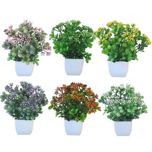 

1pc vivid color potted artificial flower stage garden wedding home party decoration props stages