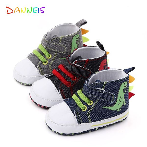 

new arrival cartoon dinosaur soft sole baby shoes for boys girls anti slip toddler boots baby casual sneaker infant first walker