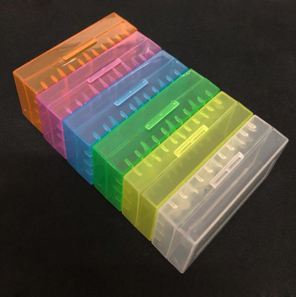 

portable plastic battery case box safety holder storage container pack batteries for 2*18650 or 4*18350 lithium ion battery e cig