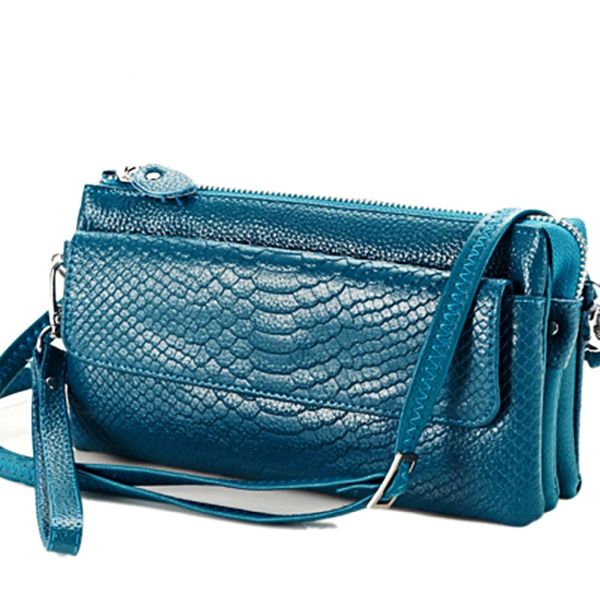 

leather lady's sling, shoulder strap and a flip handbag, lady's messenger