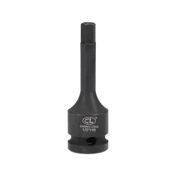 

uxcell 1/2-inch drive mm impact hex bit socket, metric 3" length, cr-mo