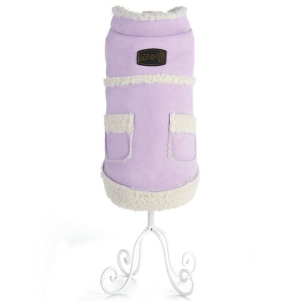 

11-pet winter warm clothes dog down coat pet autumn cool costume for small and medium dogs puppy cashmere coat with pockets