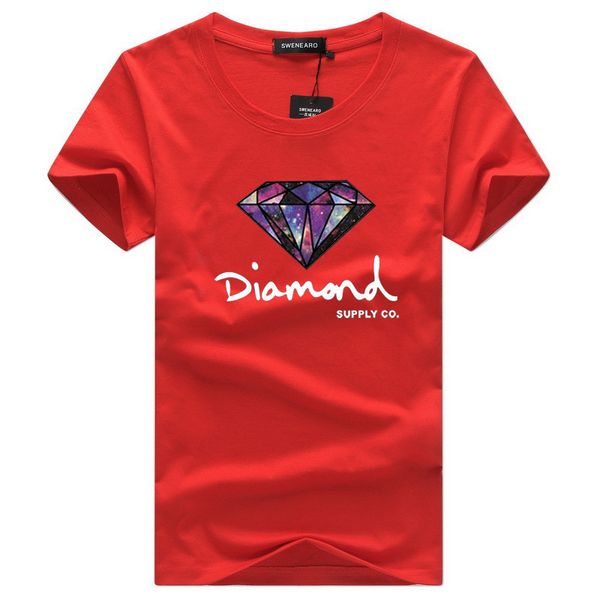 

mens casual t-shirt skateboard brand clothing new fashion short sleeve shirt diamond letter printed new designer summer streetwear, White;black