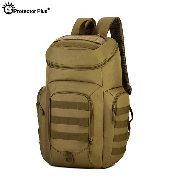 

protector plus tactical backpack 40l men waterproof molle system 15 inches lapcamping bag outdoor travel rucksack