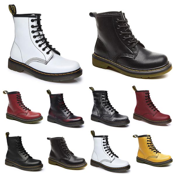 

new non-brand fashion designer ankle boots men women wineter martin boots wipe wine red black motorcycle boots 35-44 item 15 wholesale