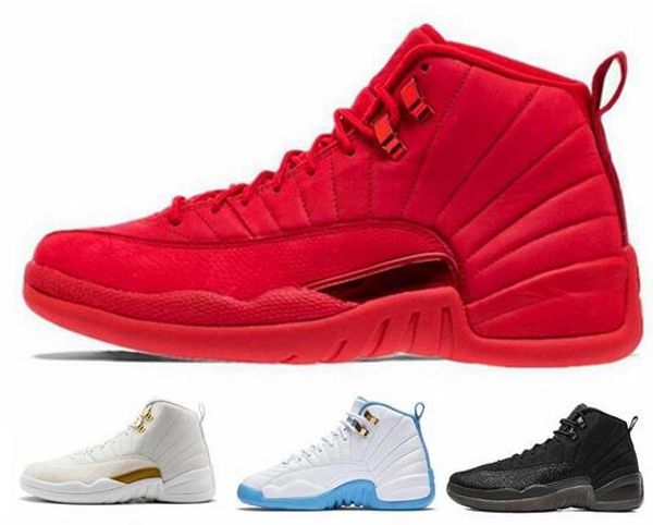 

2019 new xii 12s high black flu game playoffs gym red 12s men basketball designer running psny 12 shoes sneakers size 40-47