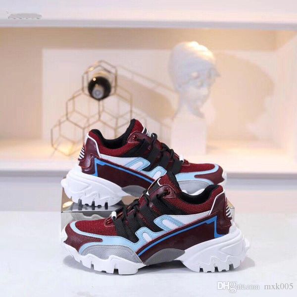 

new shoes run designer ladies men's casual leather mesh casual shoes 36-45 km08, Black