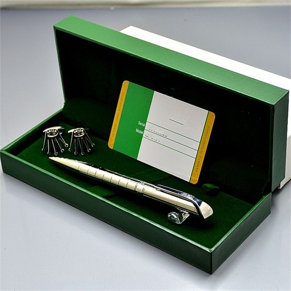 

Metal ballpoint pen with pen box fa hion brand men hirt cufflink promotional price office tationery refill pen
