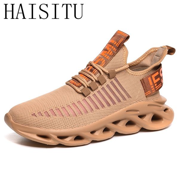 

men lightweight blade running shoes shockproof lack up breathable male sneakers height increase walking gym shoes man leisure