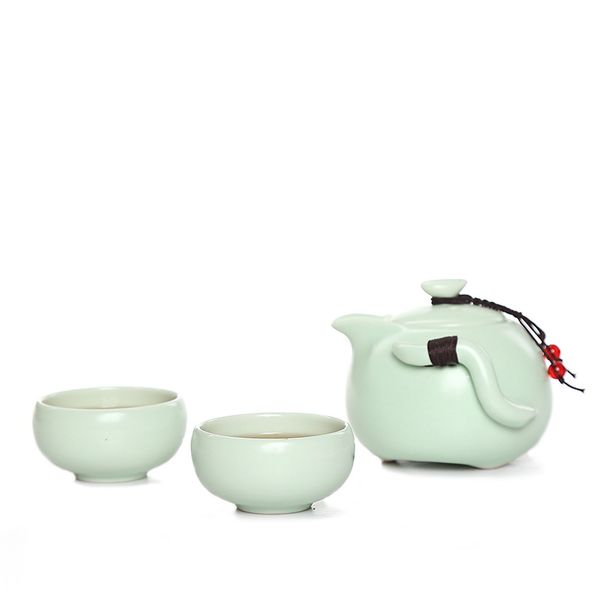 

продвижение!! 1 горшок + 2 чашки дин печи чай наборы для путешествий портативный чай tet, quick cup, чайнике чайник, gaiwan кунг-фу чайный н