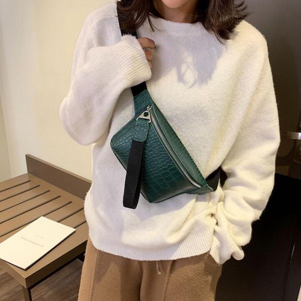

women bag crocodile multicolor messenger chest bag clutch female pu leather handbag cross body fashion high quality