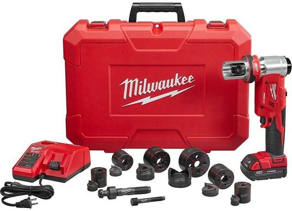 

knockout tool 1/2 in.-2 in. kit 18-volt lithium-ion cordless brushed