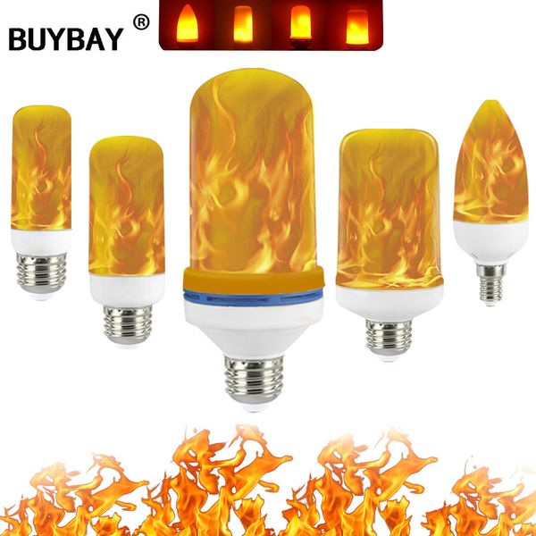 

full model e27 e26 e14 e12 bulb 85-265v flame effect fire light bulbs 3w 5w 7w 9w flickering emulation decor led lamp