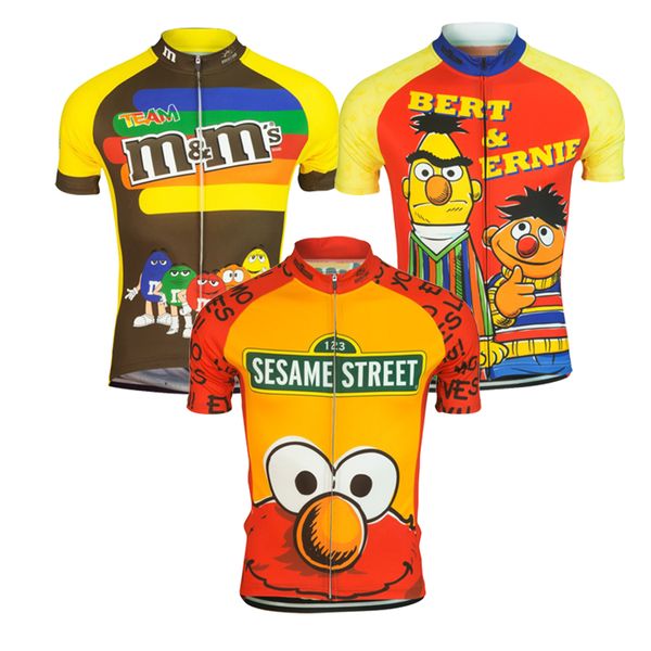 

men cycling jersey black yellow red cycling short sleeve jersey summer bicycle clothing maxhonor bike wear funnny clothes, Black;red