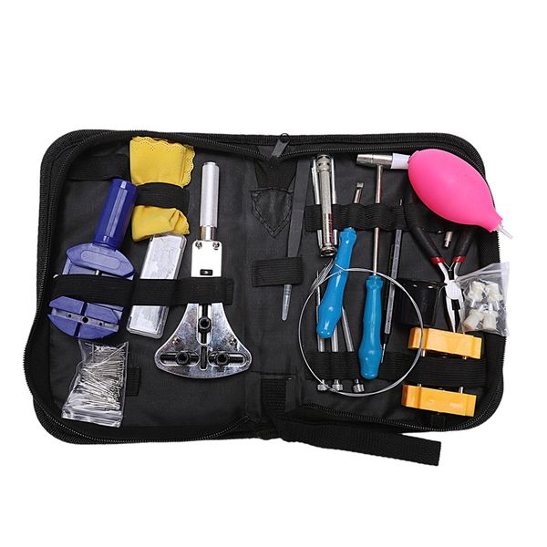 

176 pcs watch repair tool kit, professional watch case opener spring bar tool set, band link pin battery replacement