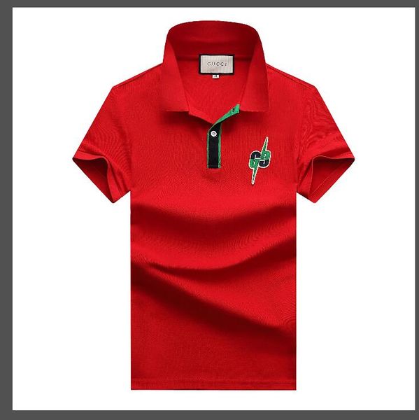 

mens designer t shirts fashion mens clothing 2020 summer casual streetwear t shirt lapel cotton blend crew neck short sleeve, White;black