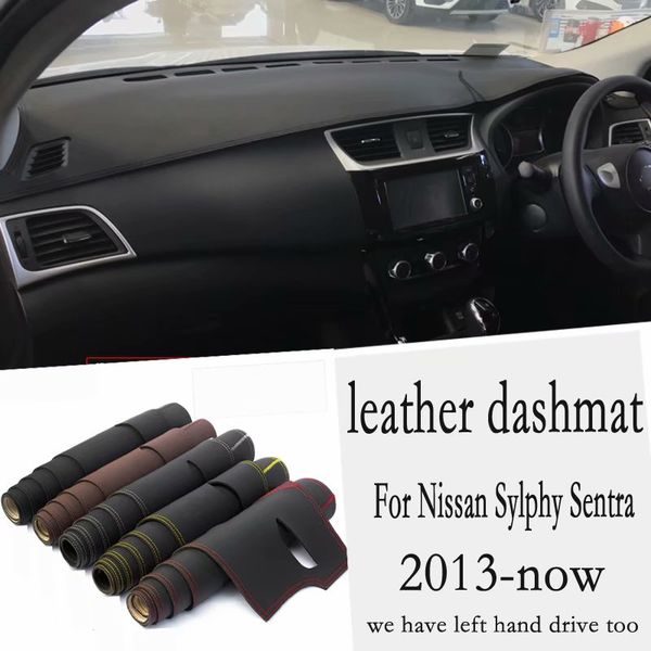 

for sylphy sentra 2013 2014 2015 2016 2017 2018 2019 2020 leather dashmat dashboard cover pad dash mat carpet car styling