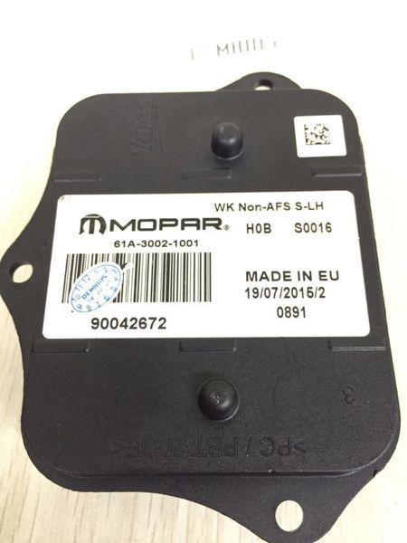 

genuine oem headlight control module mopar wk non-afs s-lh h0b s0016 61a-3002-1001