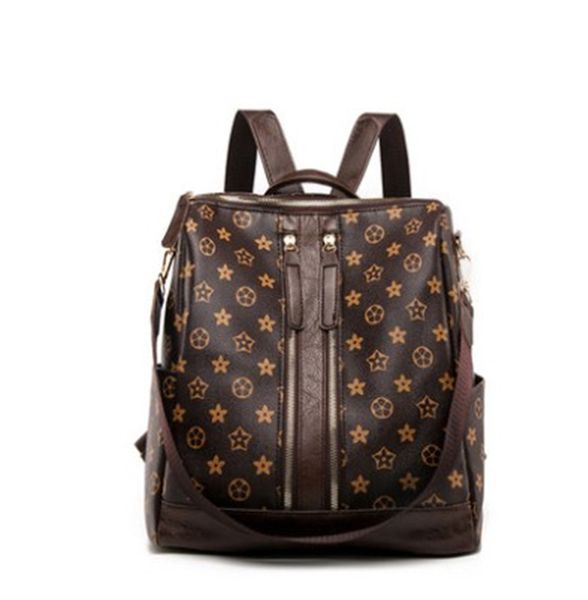 

designer luxury backpack women shoulder casual fashion backpack versatile simple large capacity women's bag geometric pattern 3
