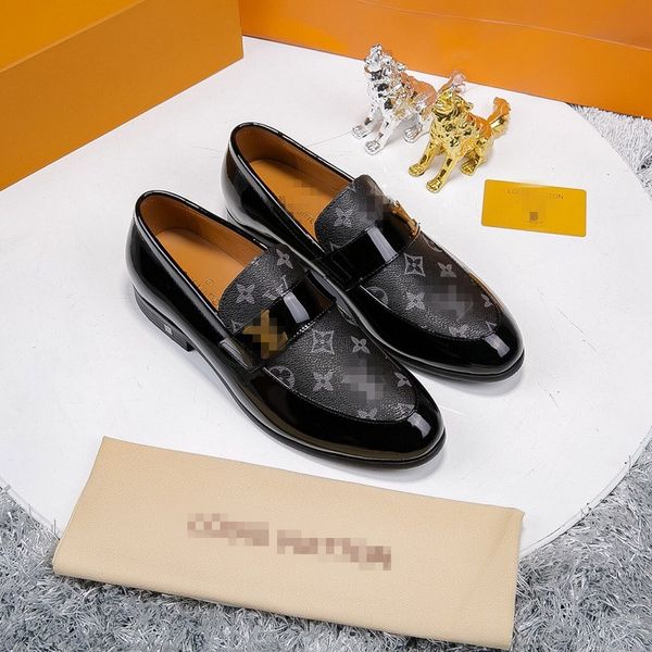 

2020 новых людей вскользь ботинки платья пряжки металла horsebit вождения обувь slip-ленивые фальц мокасины мокасины hombre 38-45, Black