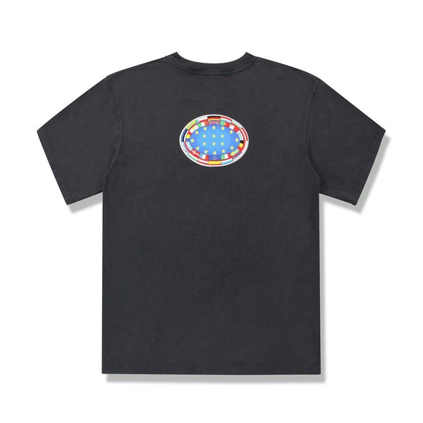 

20ss andys style national flag printred tee short sleeve fashion mens and women couple breathable t-shirts hfxhtx280, White;black