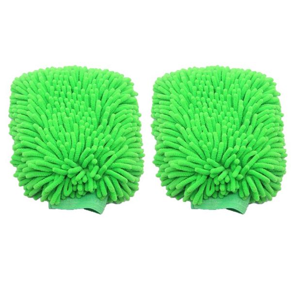

double-sided car wash mipremium chenille microfiber cleaning glove lint c6ub