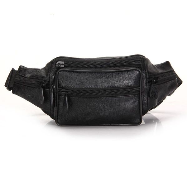 

men's pu leather fanny pack waist bum belt pack chest bag crossbody phone pouch