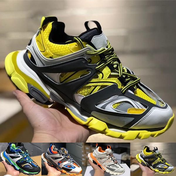 

2019 fashion tess s paris release 3.0 track men gomma maille black womens triple s clunky designer trainers casual shoes sneakers eur 36-45