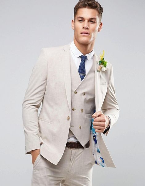 

one button groomsmen notch lapel wedding groom tuxedos men suits wedding/prom/dinner man blazer(jacket+tie+vest+pants) b670, Black;gray
