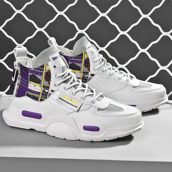 

high-canvas shoes, men's shoes, men shoes tide 2020 new korean wave of men's summer sports shoes breathable wild, Black