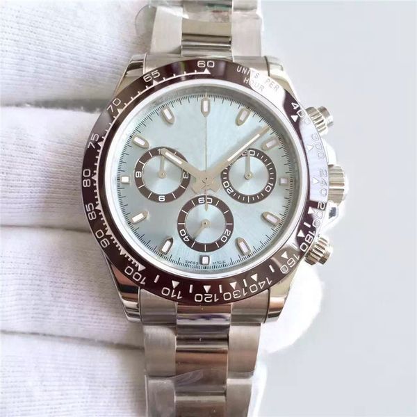 

subdial work mens design watches 11 styles 6 pins automatic mechanical movement wristwatches self-winding clock montre, Slivery;brown