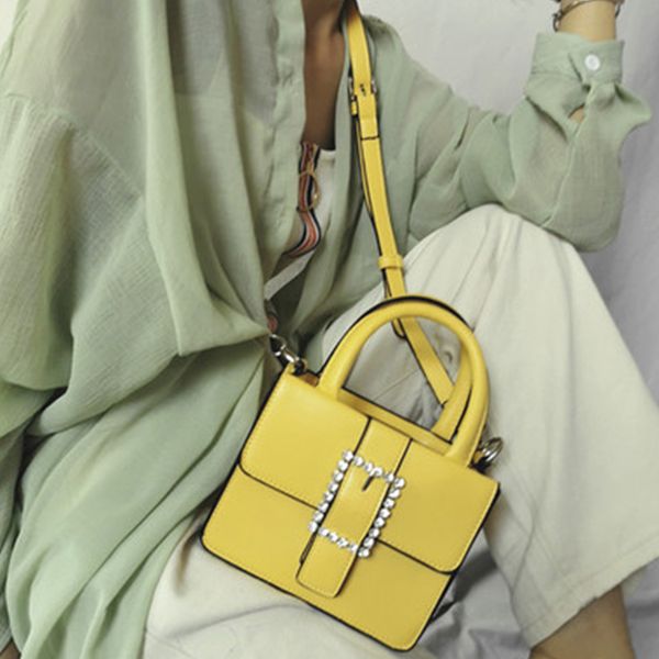 

luxury solid color diamond small flap bags crossbody bags for women leather handbags wide shoulder strap shoulder bag purses