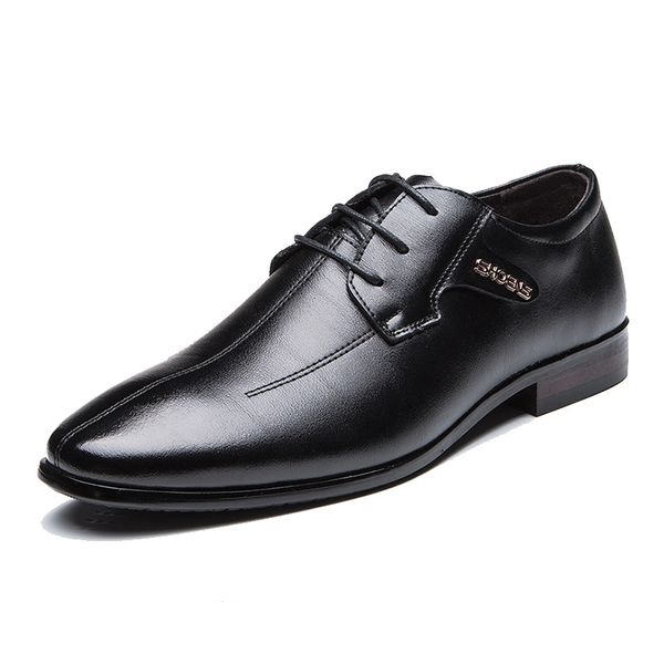 

aecbuy shoes men leather genuine slip on men dress shoes business mens loafers leather nzzxta4, Black
