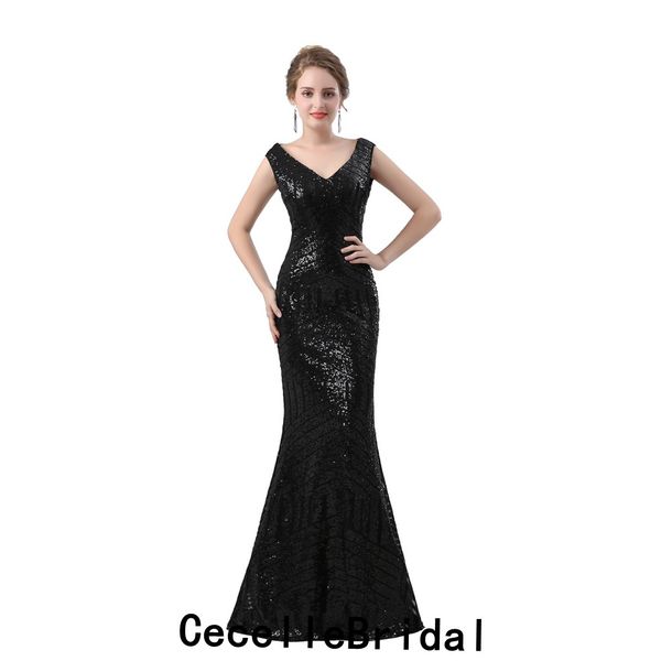 abiti eleganti con paillettes