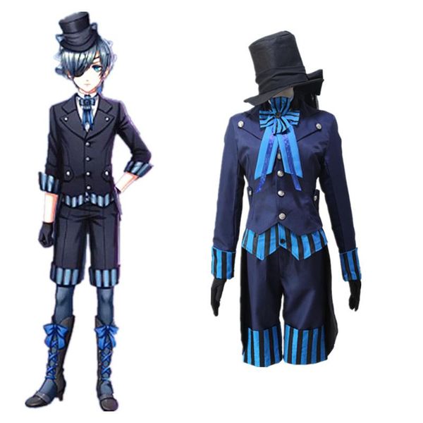 Ciel Phantomhive Cosplay Costumes Japanese Anime Black Butler Book