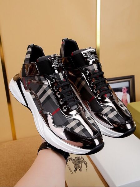 

new style high-end luxury men's casual basketball sneakers triple fashion men's brand platform men's shoes hiking shoes bdr, Black