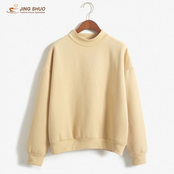 

fleece hoodie pullover diy custom new solid color autumn winter men brand women warm clothing pink/sky blue/white/khaki/gray, Black