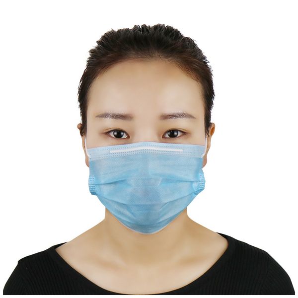 

disposable masks 3 layers earrings dust mask cover 3 layers non-woven disposable dust masks soft and breathable outdoor party (50pcs)11
