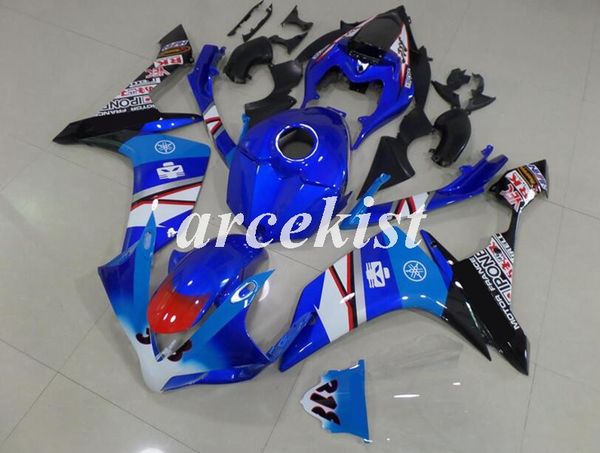 

4 gifts new abs injection mold motorcycle full tank cover fairings kit for yamaha yzf-r1 2007 2008 07 08 r1 body set blue light