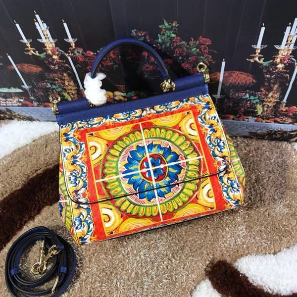 

l05109 classic 100% real leather famous women handbag fashion purses female runway