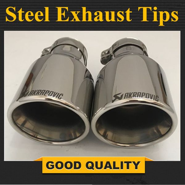 

свободная перевозка груза: 1pcs новый универсальный akrapovic выхлопные совет нержавеющей стали выхлопной трубы хвост ak наконечник глушител