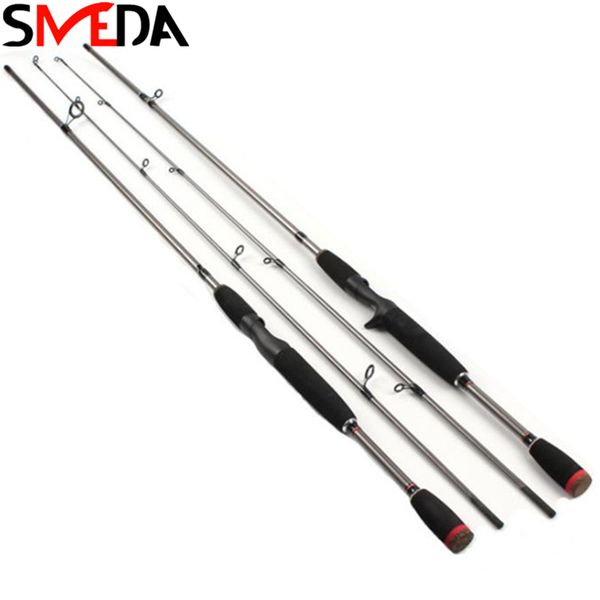 

1.8m casting fishing rod power m carbon spinning rod pole 2 section bait fishing rods