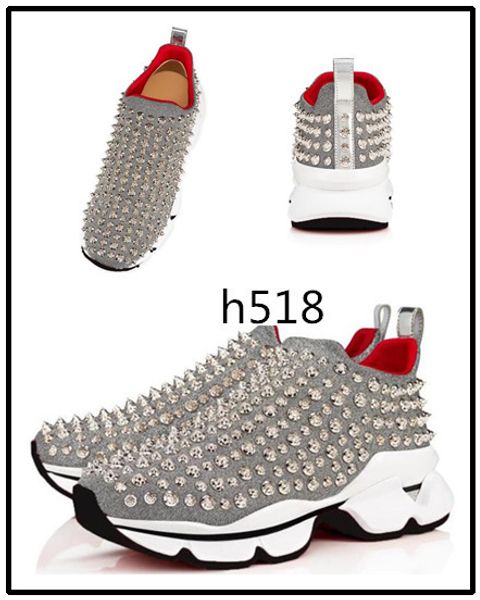 

brand brand designer red bottom spike sock sneaker men women low casual shoes black spike sock shoes 4
