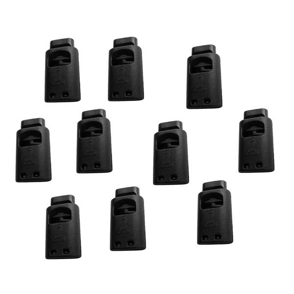 

cordser cord locks, 10 pieces black l