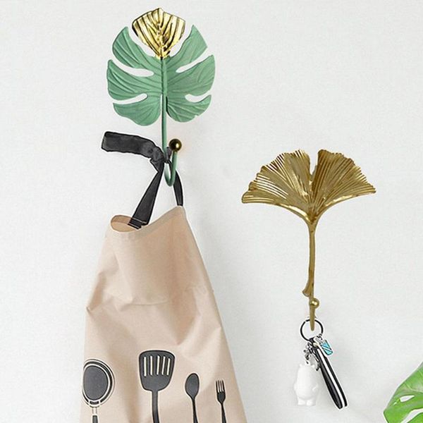 

metal leaf shape hook door wall wardrobe clothes bag key scarf hanger decoration