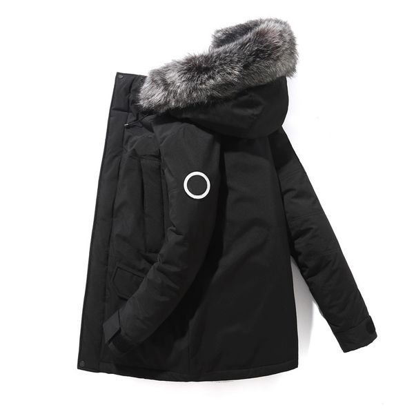 

face mens north winter jackets designer custom made brand jacket luxurious epaulets comfortable wild coats hooded selling, Black